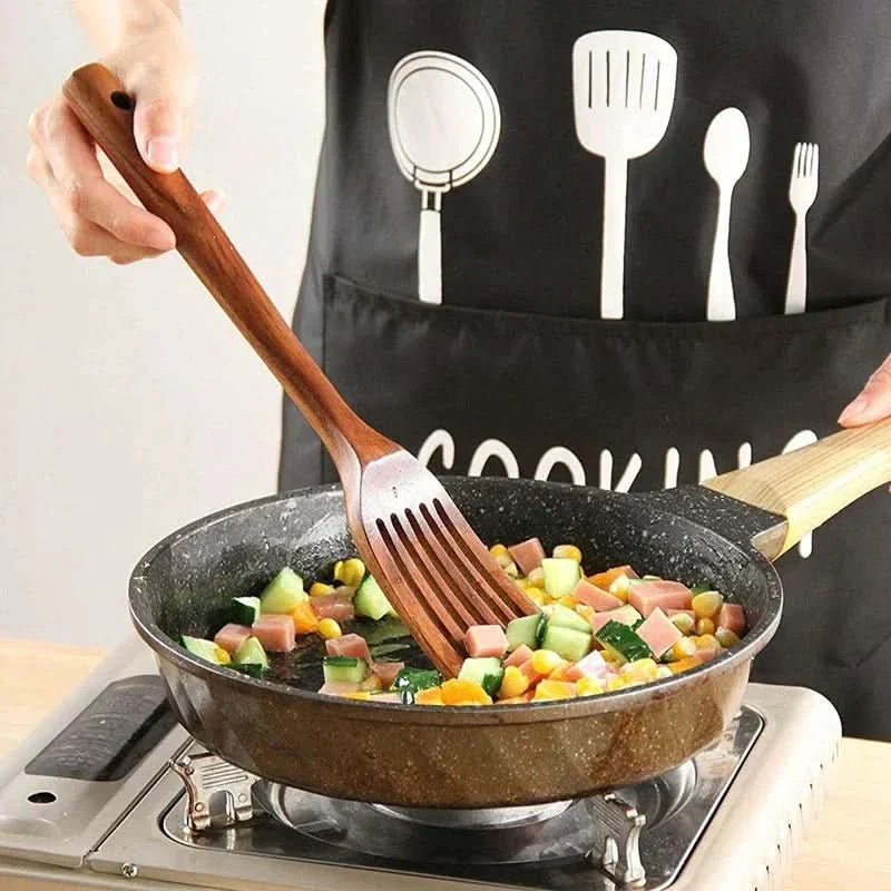 BowLift | NaturKoch Teak Set – High-quality kitchen utensils made of noble wood