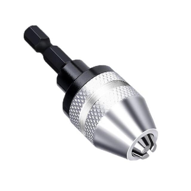 BowLift | Icool Keyless Drill Chuck 0.3 3.6mm Conversion Tool 1/4" Hex Shank Quick Change Adapter Chuck for Electric Drill