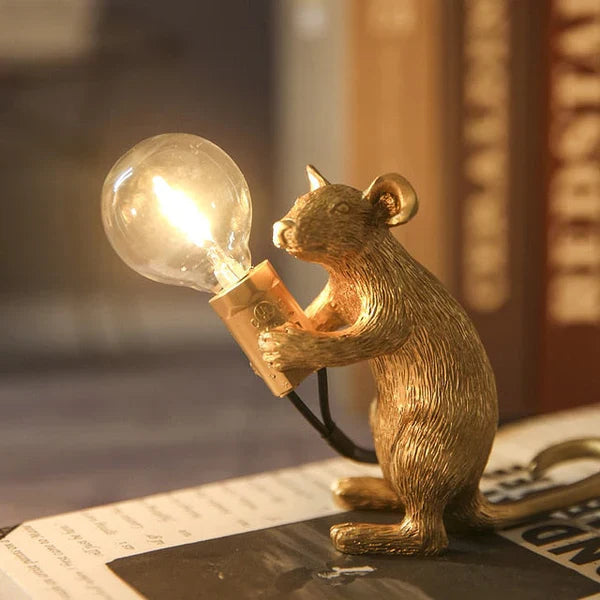 Playful Mouse-Shaped LED Lamp Bowlift