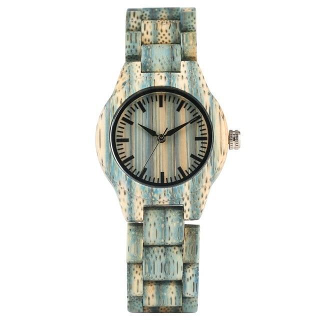 BowLift | Men Women Fashion Colorful Wood Bamboo Watch Quartz Analog Handmade Full Wooden Bracelet Luxury Wristwatches  Gifts for Lovers