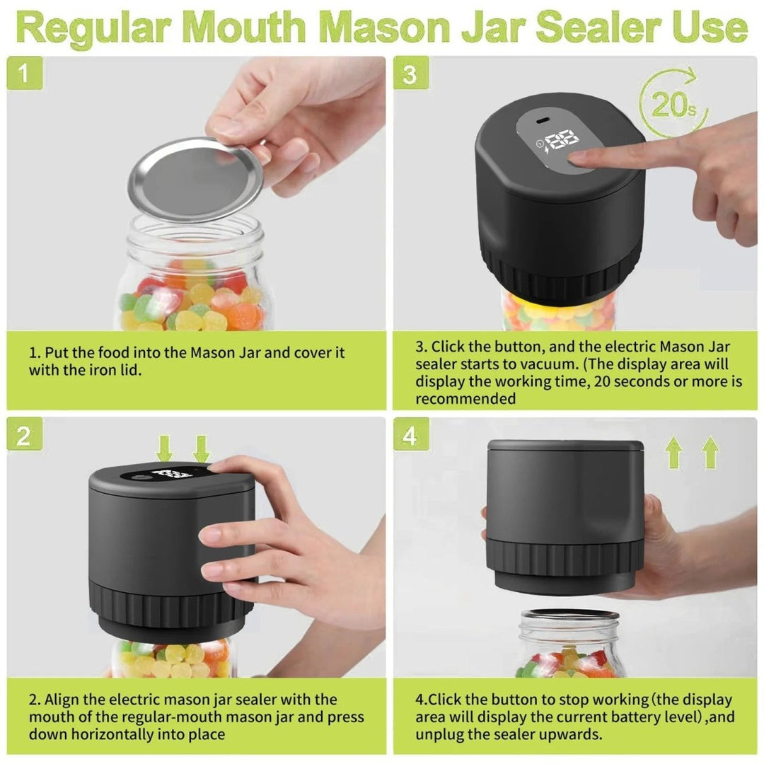 BowLift | AirLock Go – Compact, Wireless Food Preserver with LED Display