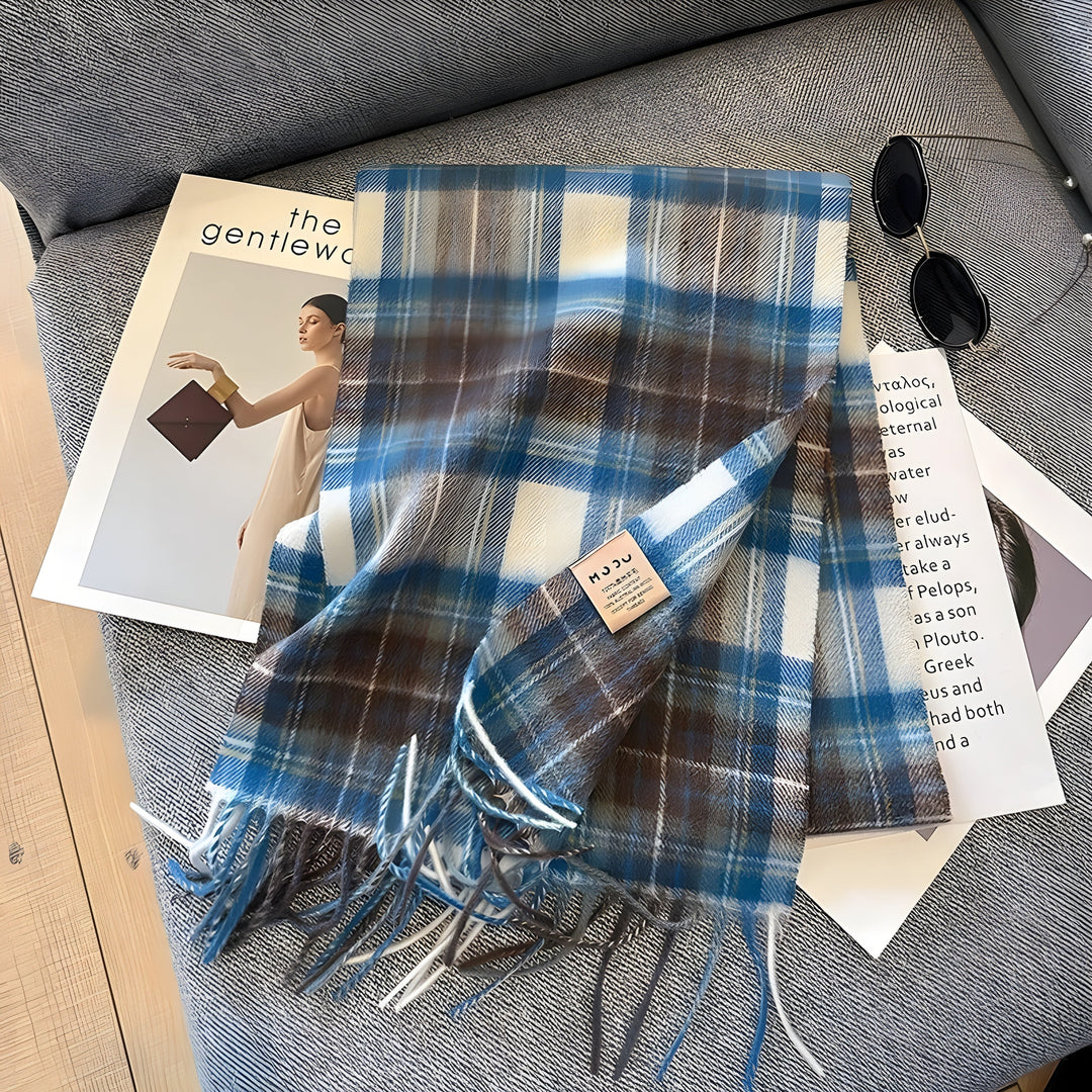 BowLift | Stylish British Checked Cashmere Ladies Winter Scarf - Victoria
