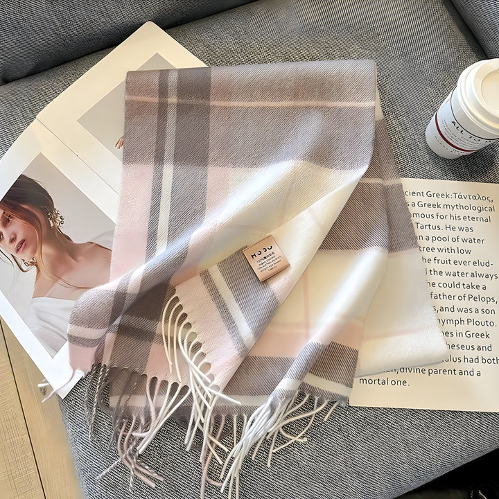 BowLift | Stylish British Checked Cashmere Ladies Winter Scarf - Victoria