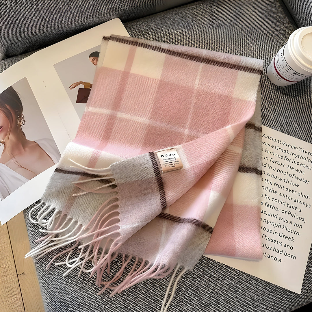BowLift | Stylish British Checked Cashmere Ladies Winter Scarf - Victoria
