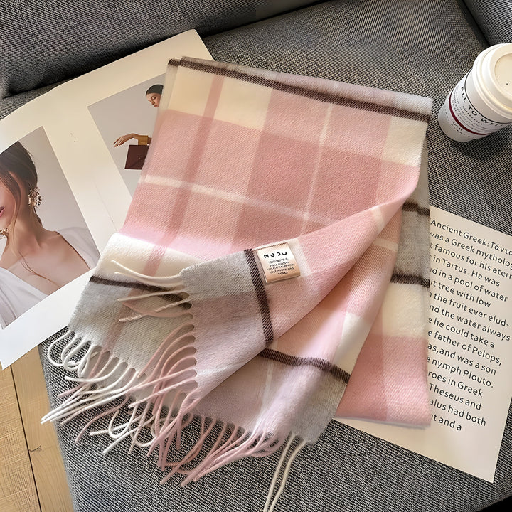 BowLift | Stylish British Checked Cashmere Ladies Winter Scarf - Victoria