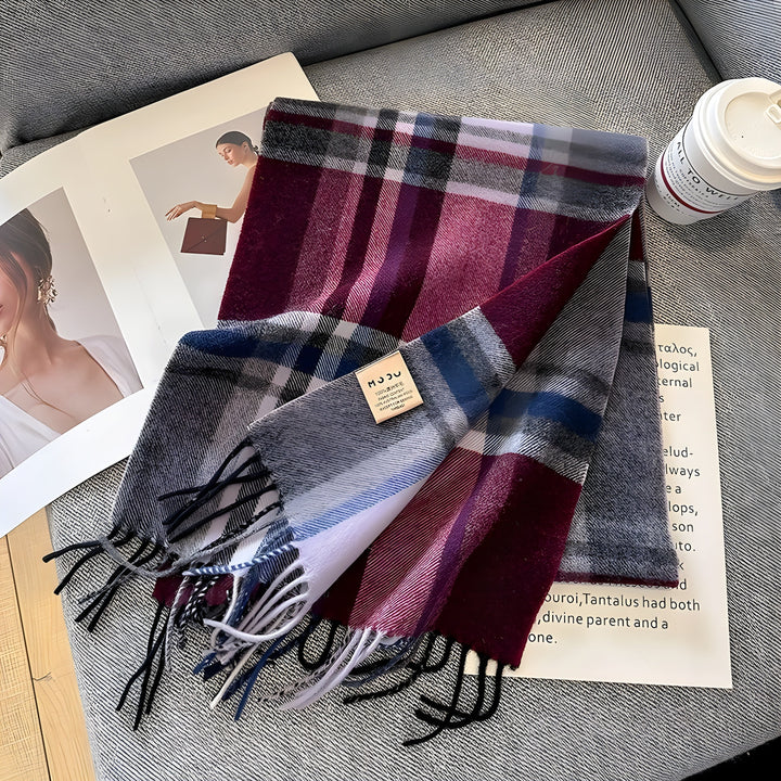 BowLift | Stylish British Checked Cashmere Ladies Winter Scarf - Victoria