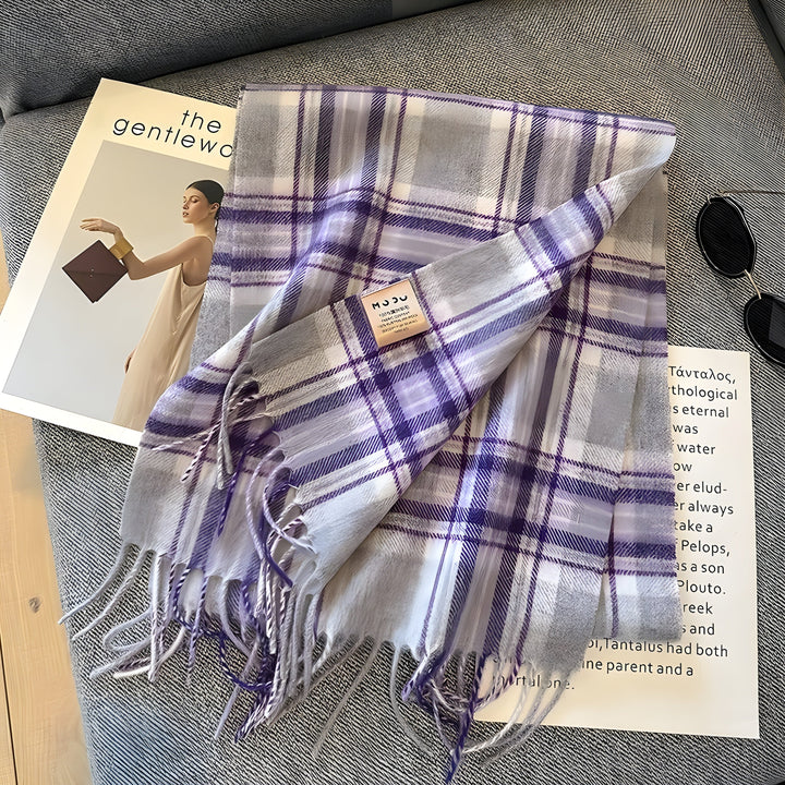 BowLift | Stylish British Checked Cashmere Ladies Winter Scarf - Victoria