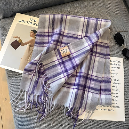 BowLift | Stylish British Checked Cashmere Ladies Winter Scarf - Victoria