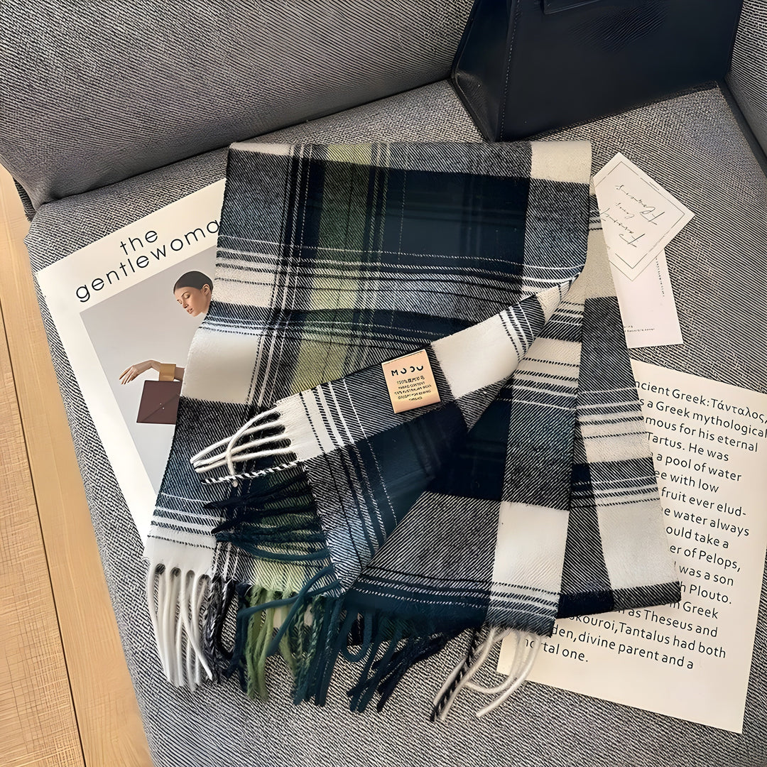 BowLift | Stylish British Checked Cashmere Ladies Winter Scarf - Victoria
