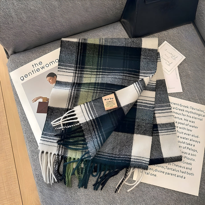BowLift | Stylish British Checked Cashmere Ladies Winter Scarf - Victoria
