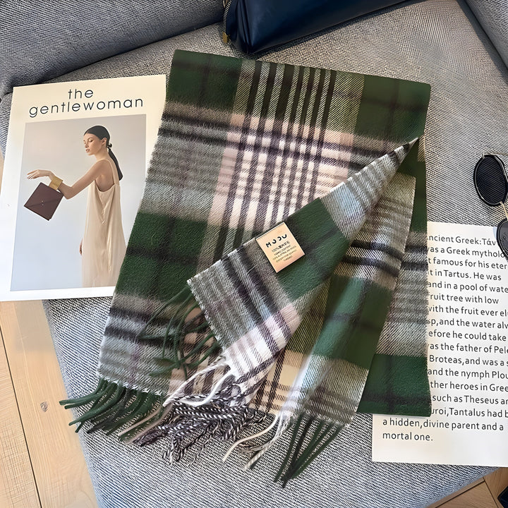 BowLift | Stylish British Checked Cashmere Ladies Winter Scarf - Victoria