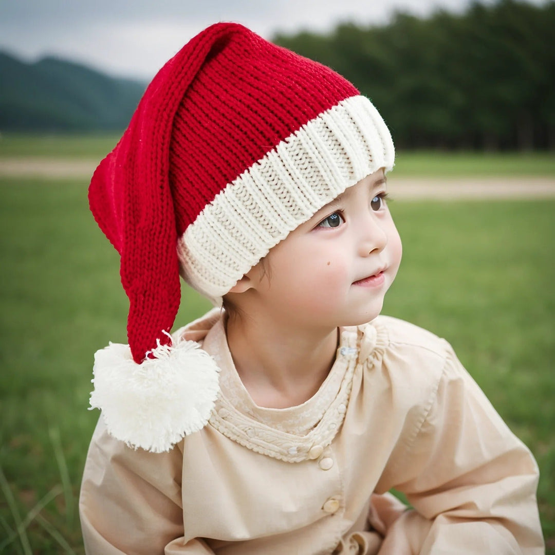 BowLift | Knitted Christmas Beanie with Pompom for Adults and Kids