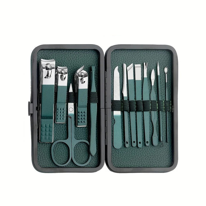 BowLift | Stainless Steel Grooming Set | 7, 13, or 24-Piece Kits for Manicures & Pedicures at Home or Travel
