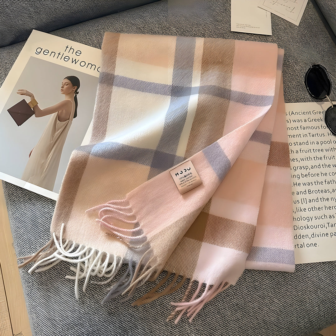 BowLift | Stylish British Checked Cashmere Ladies Winter Scarf - Victoria