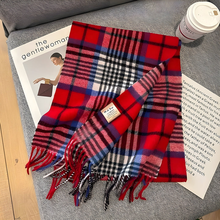 BowLift | Stylish British Checked Cashmere Ladies Winter Scarf - Victoria