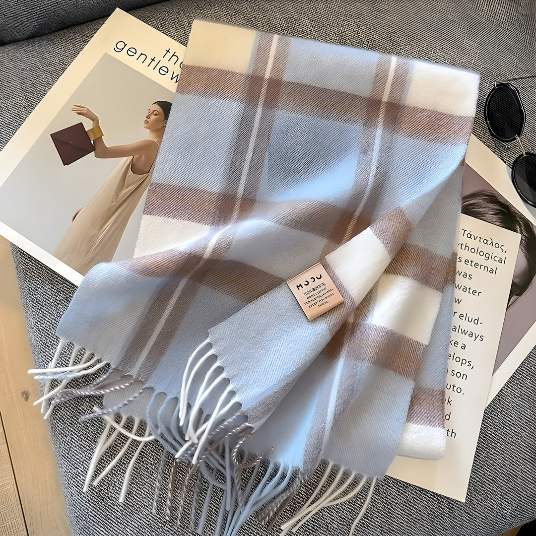 BowLift | Stylish British Checked Cashmere Ladies Winter Scarf - Victoria