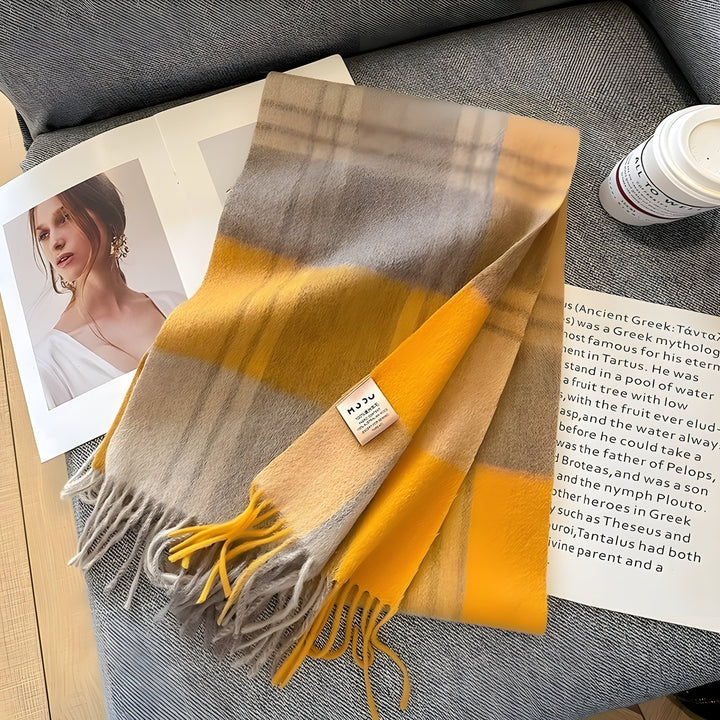 BowLift | Stylish British Checked Cashmere Ladies Winter Scarf - Victoria