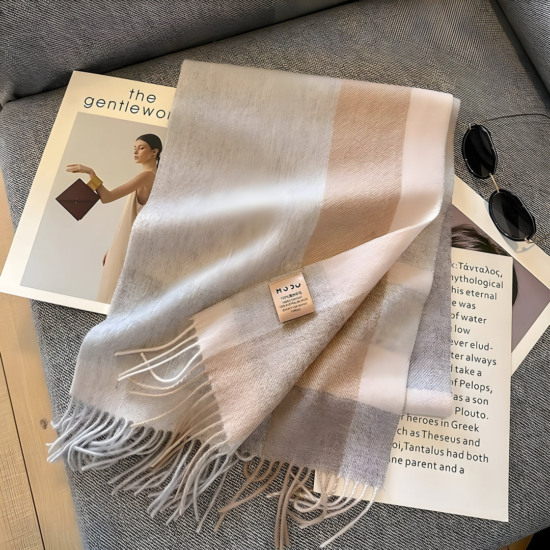 BowLift | Stylish British Checked Cashmere Ladies Winter Scarf - Victoria
