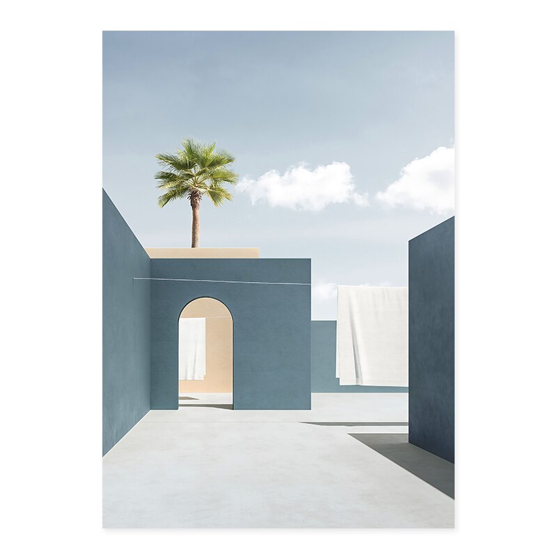 Still Life Modern Building  - Canvas Wall Art Print | Bowlift