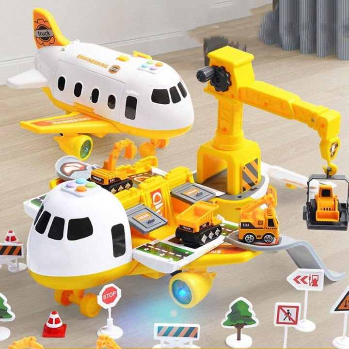 BowLift | SkyExplorer Airplane Playset – 20-piece Roleplay & Building Set for Children