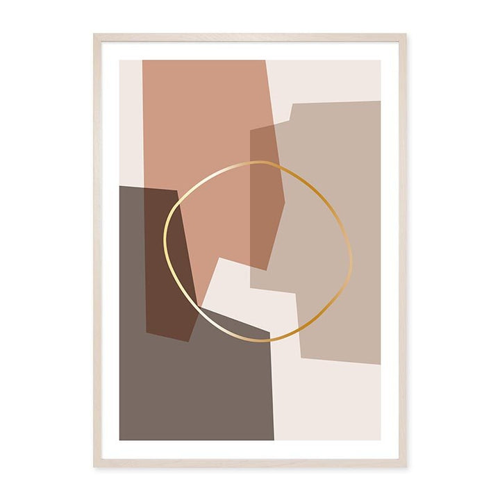 Modern Neutral Abstract Line Art  - Canvas Wall Art Print | Bowlift