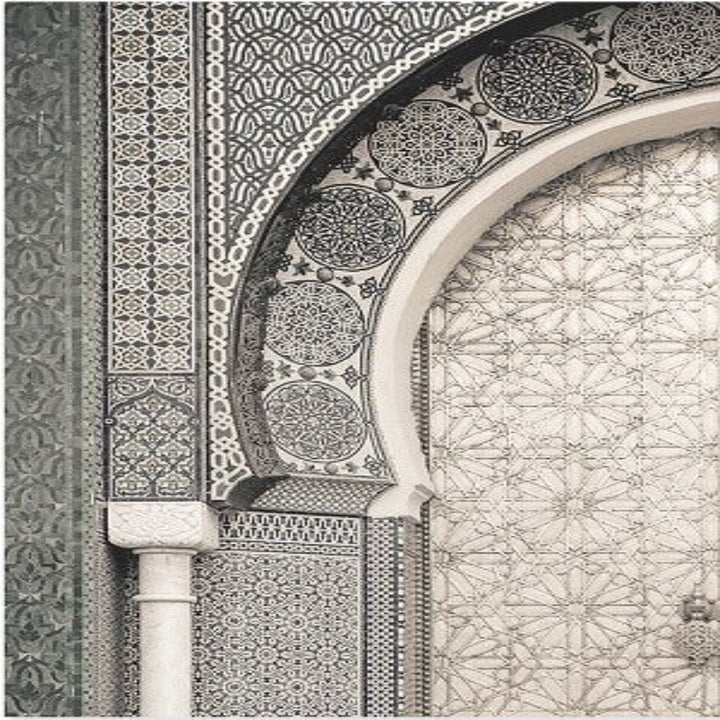Modern Moroccan Marrakesh Door - Canvas Wall Art Print | Bowlift