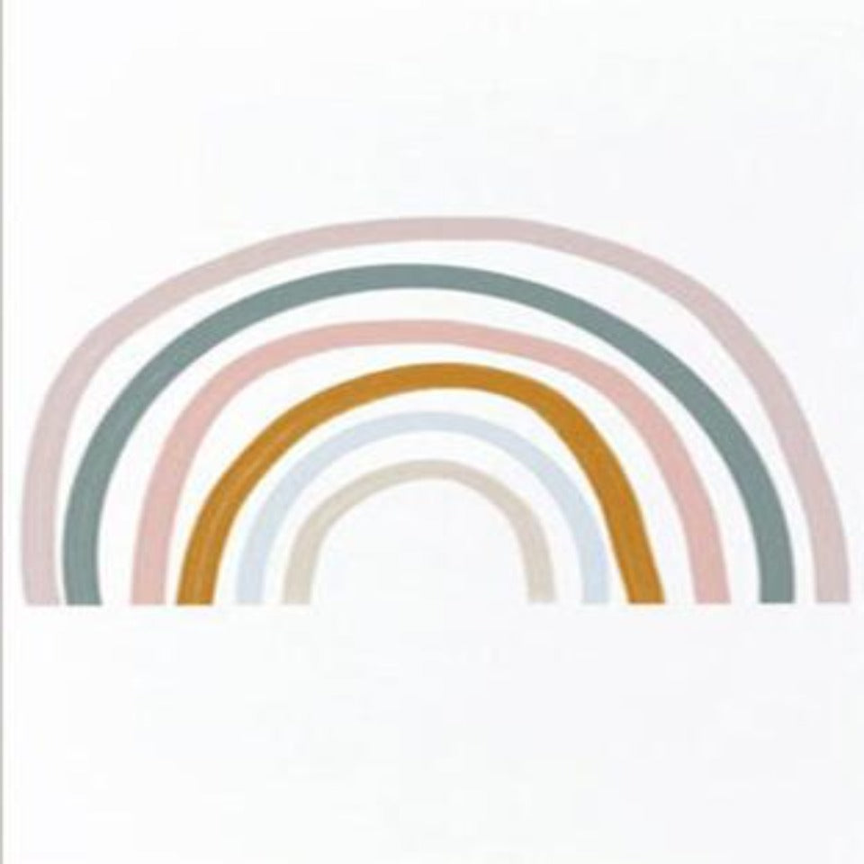 Russian Alphabet Rainbow Nursery  - Canvas Wall Art Print | Bowlift