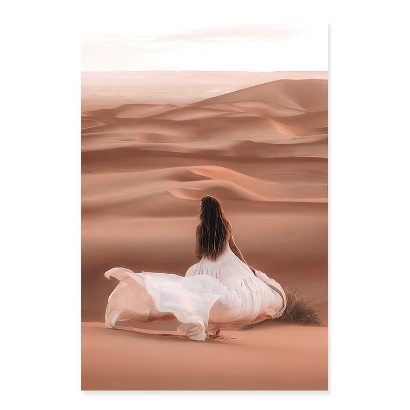 Moroccan Desert & Architecture - Canvas Wall Art Print | Bowlift
