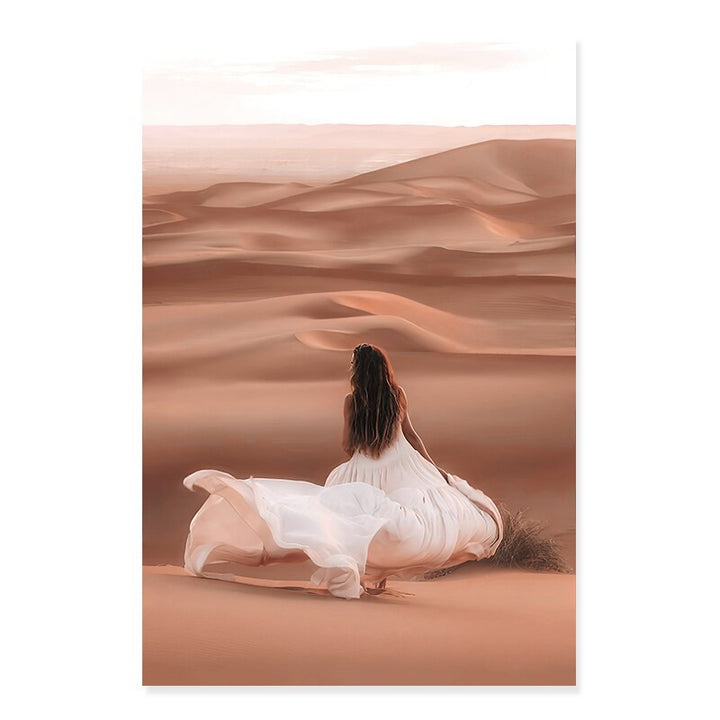 Moroccan Desert & Architecture - Canvas Wall Art Print | Bowlift