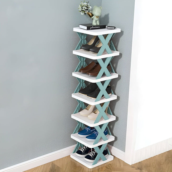 Multifunctional and Foldable Shoe Rack - SpaceSaver | Bowlift