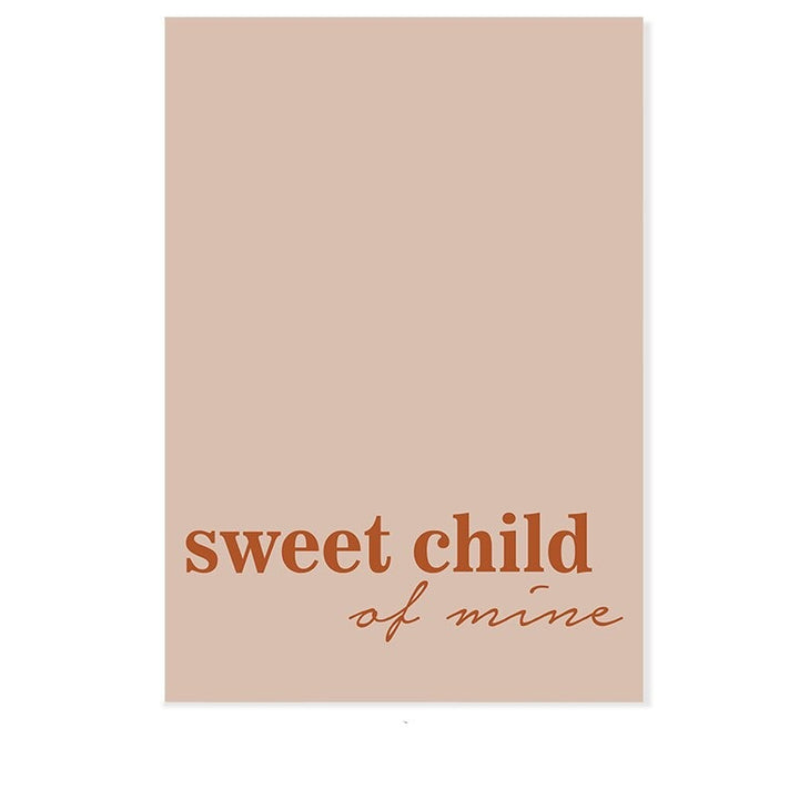 Sweet Child Of Mine Sun And Rainbow Nursery - Canvas Wall Art Print | Bowlift