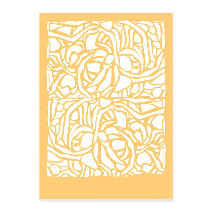 Trendy Abstract Yellow Graphic Designs  - Canvas Wall Art Print | Bowlift