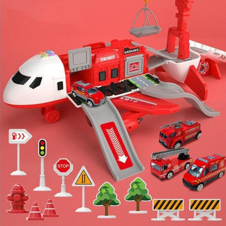 BowLift | SkyExplorer Airplane Playset – 20-piece Roleplay & Building Set for Children