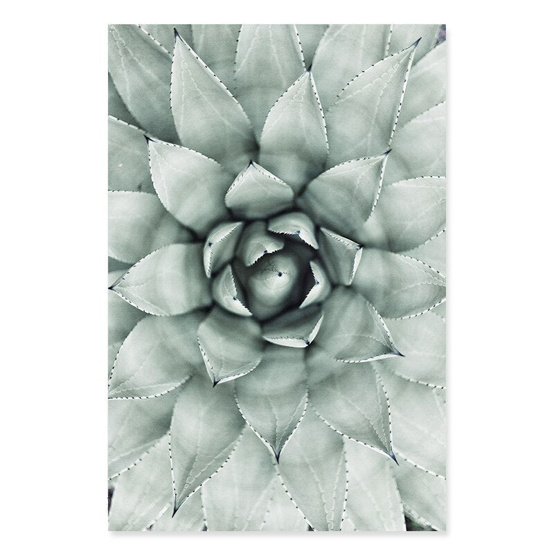 Bohemia Leaves Dried Plants Taj Mahal - Canvas Wall Art Print | Bowlift