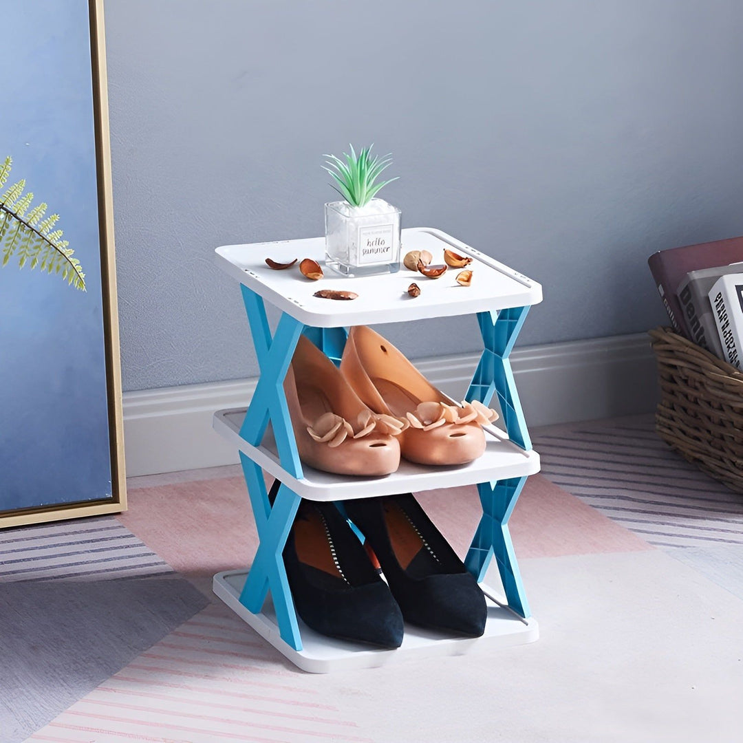 Multifunctional and Foldable Shoe Rack - SpaceSaver | Bowlift