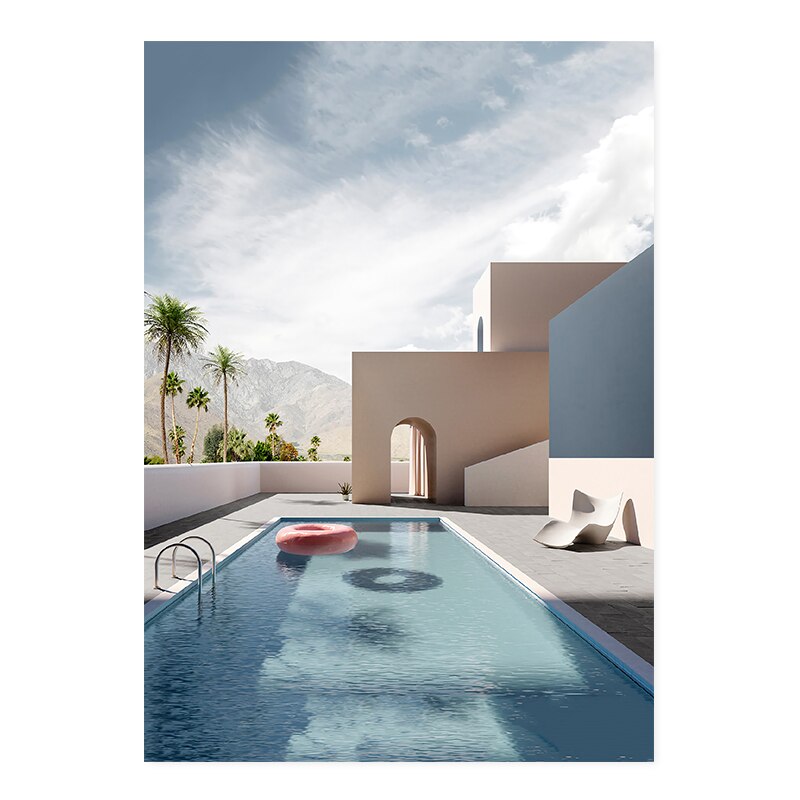 Still Life Modern Building  - Canvas Wall Art Print | Bowlift
