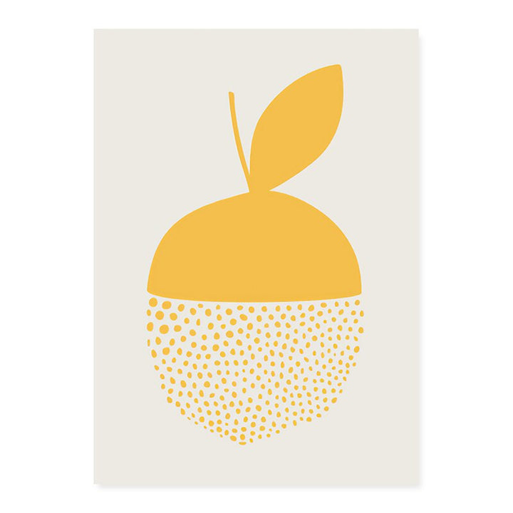 Trendy Abstract Yellow Graphic Designs  - Canvas Wall Art Print | Bowlift