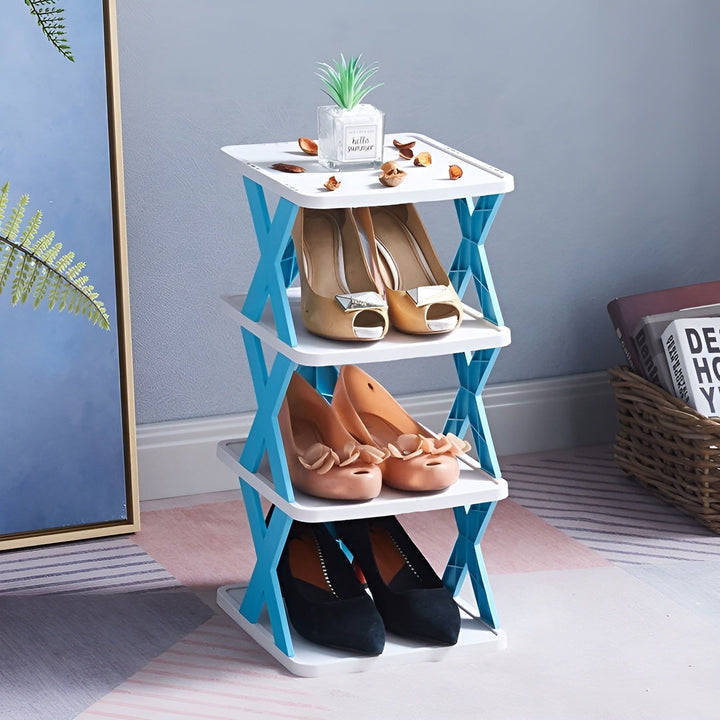Multifunctional and Foldable Shoe Rack - SpaceSaver | Bowlift