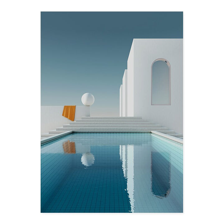 Still Life Modern Building  - Canvas Wall Art Print | Bowlift