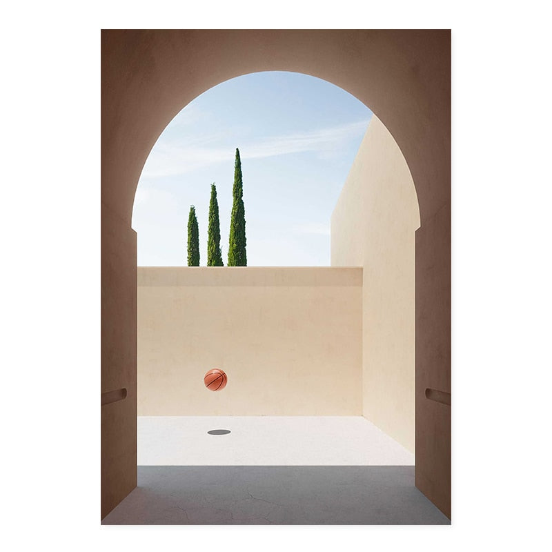 Still Life Modern Building  - Canvas Wall Art Print | Bowlift