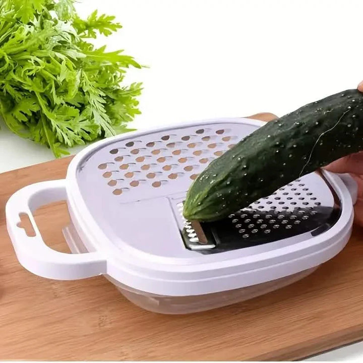 BowLift | Vegetable slicer with lid and draining basket