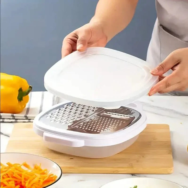 BowLift | Vegetable slicer with lid and draining basket