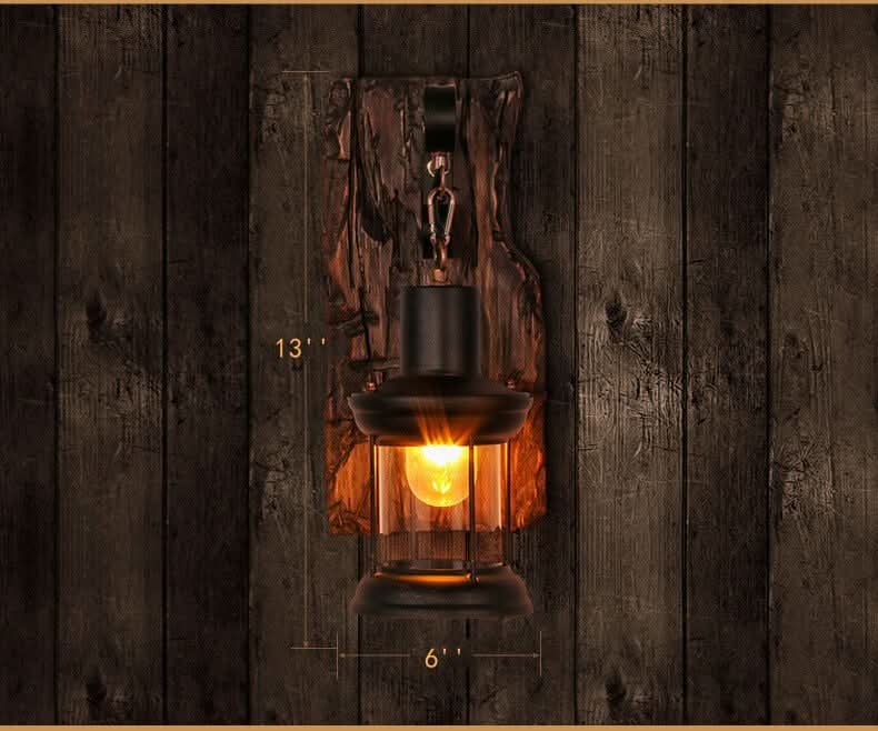 BowLift | Veritas Wall Lamp – Glass Cylinder with Wooden Base & Modern LED Design
