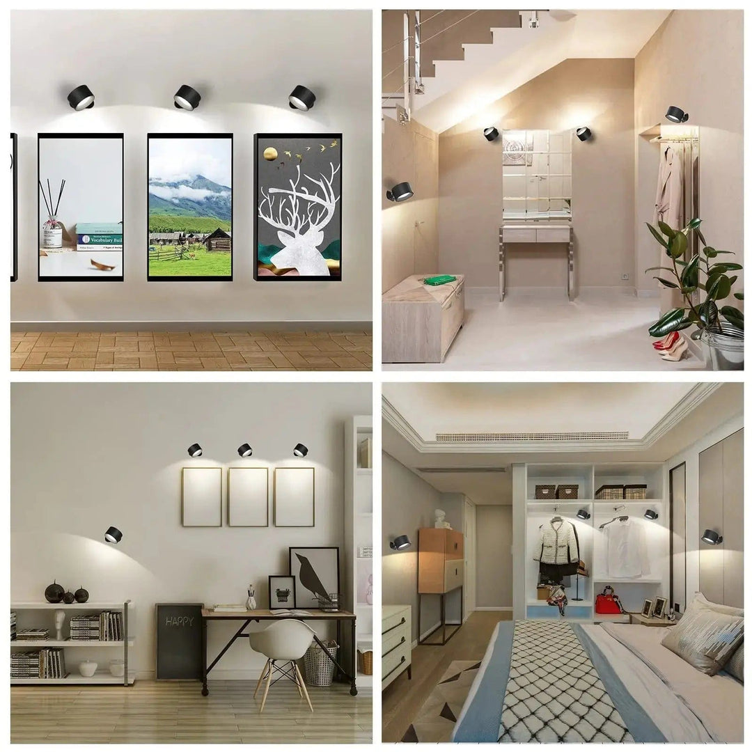 BowLift | Battery Operated Wall Light | Rechargeable, 360° Adjustable & Wireless for Modern Interiors