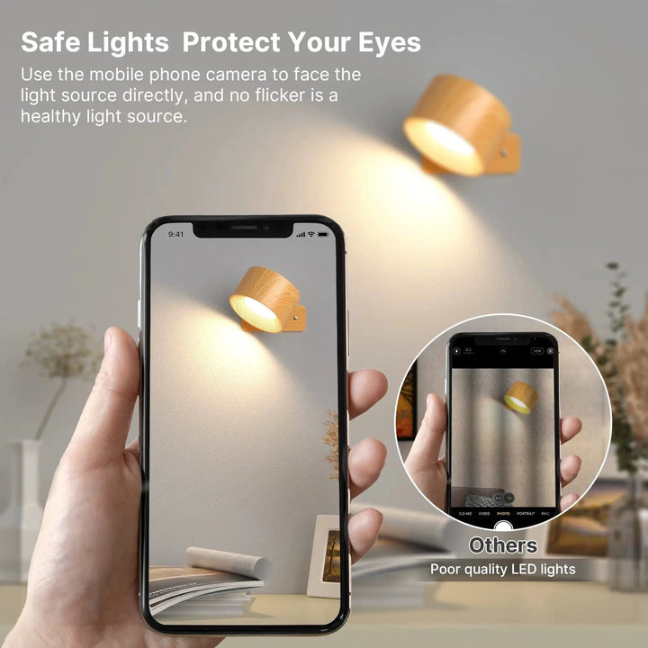 BowLift | Battery Operated Wall Light | Rechargeable, 360° Adjustable & Wireless for Bedrooms, Hallways & Reading Corners