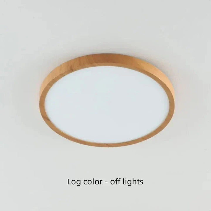 BowLift | LED Ceiling Light | Ultrathin Wood Grain Design, Dustproof & Dimmable for Modern Interiors