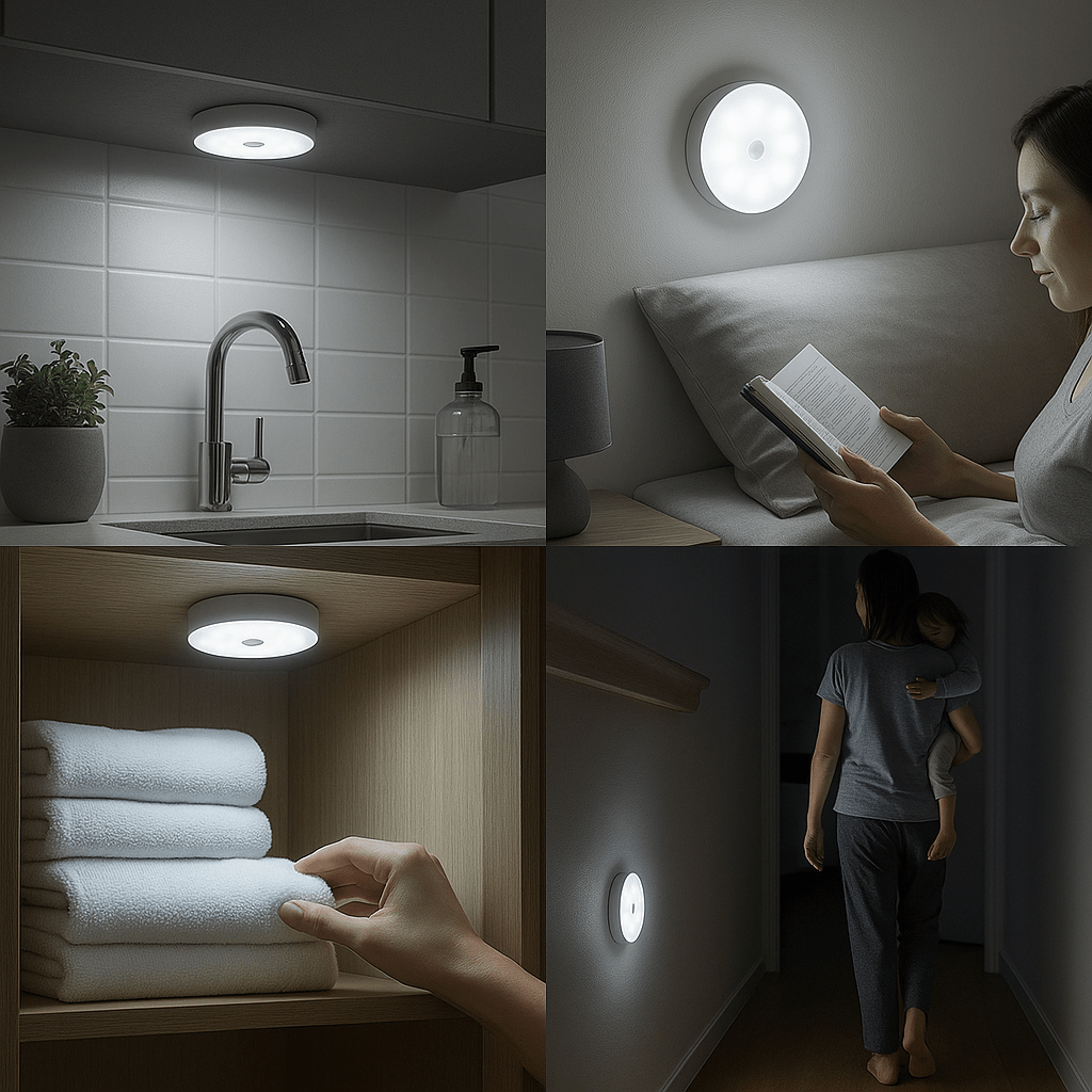 BowLift | Rechargeable Motion Sensor LED Light | Energy-Saving, USB Rechargeable & Ideal for Hallways, Stairs, Wardrobes & Cupboards