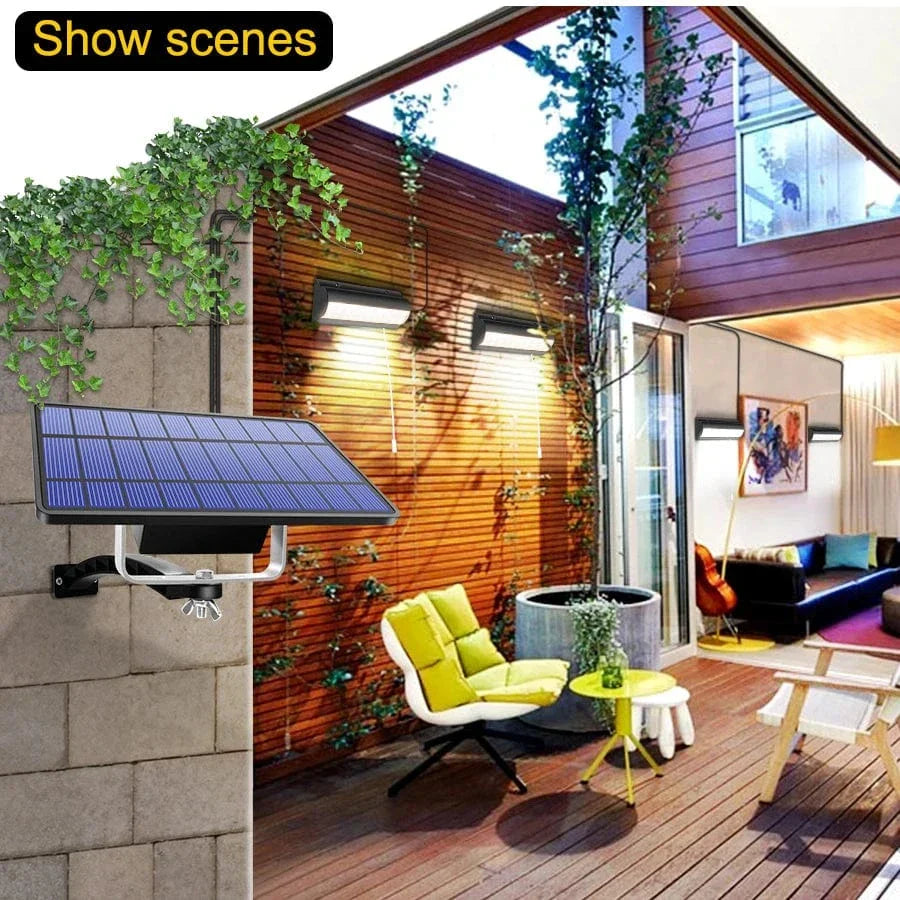 BowLift | Solar Pendant Outdoor Light | Dual or Single Head, IP65 Waterproof & Ideal for Patios, Barns, and Indoor Spaces
