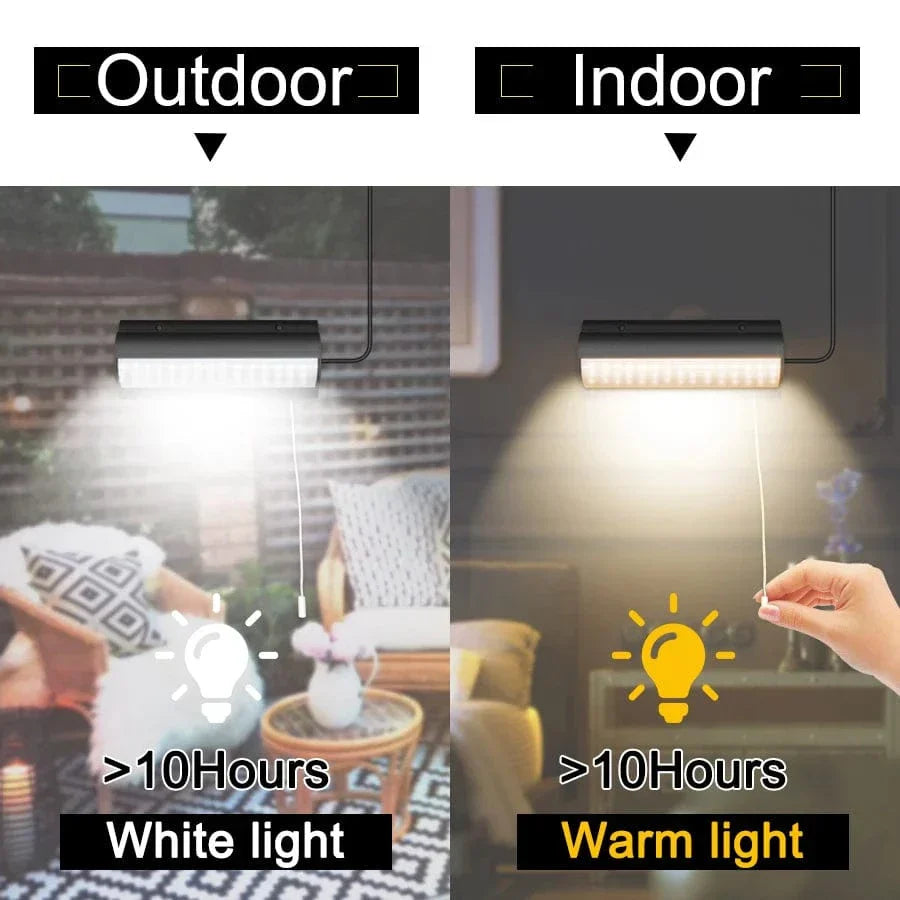 BowLift | Solar Pendant Outdoor Light | Dual or Single Head, IP65 Waterproof & Ideal for Patios, Barns, and Indoor Spaces