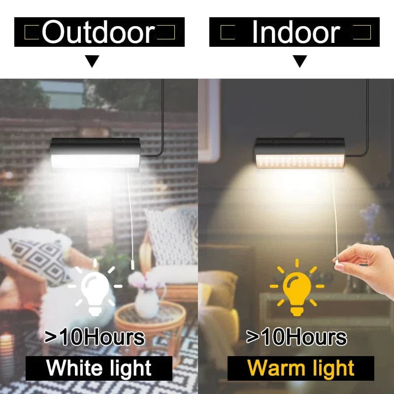 BowLift | Solar Pendant Outdoor Light | Dual or Single Head, IP65 Waterproof & Ideal for Patios, Barns, and Indoor Spaces